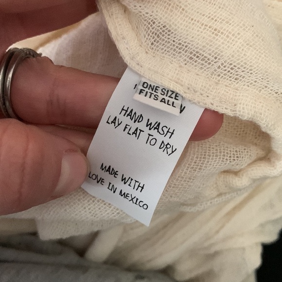 Jen's Pirate Booty Sloan Off‎ Shoulder flowy Top Tunic one size fits all cotton - Picture 3 of 12